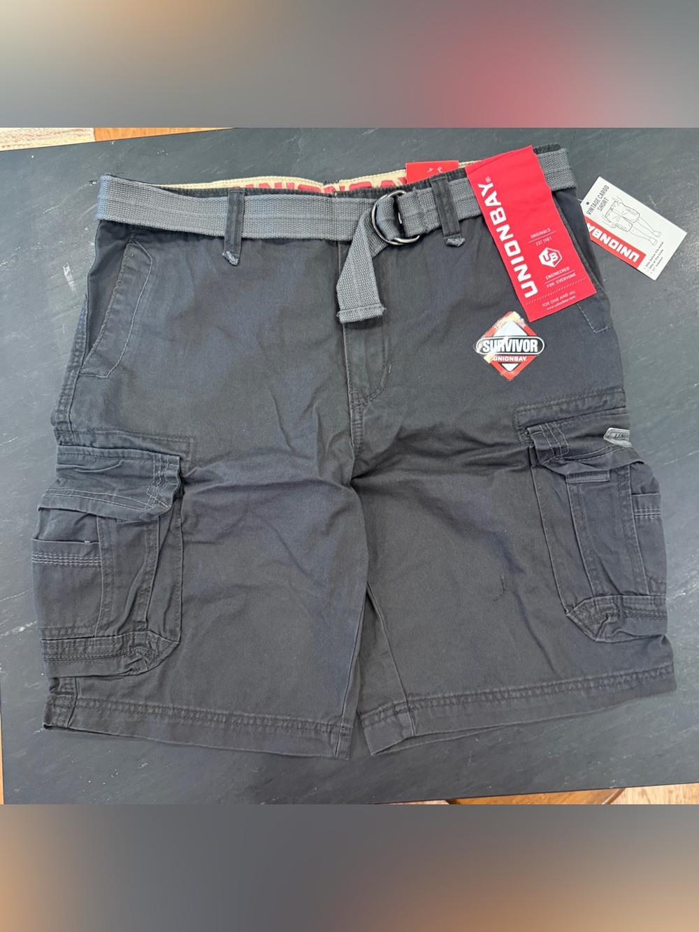Unionbay Men’s Survivor Cargo Shorts in Android